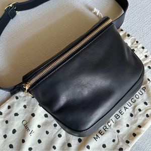 Clare V Black Leather Fanny Pack, Great Condition